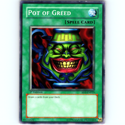 Yugioh Pot of Greed SD3-EN019 1st Edition Common - LP-NM 💎 - Image 1