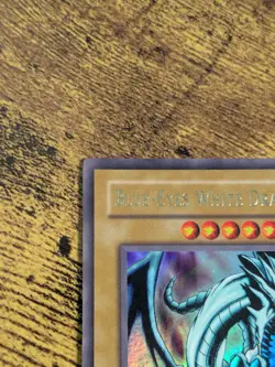 Yugioh Blue Eyes White Dragon LOB-001 Ultra Rare VLP Original - Image 2