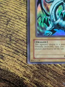 Yugioh Blue Eyes White Dragon LOB-001 Ultra Rare VLP Original - Image 5