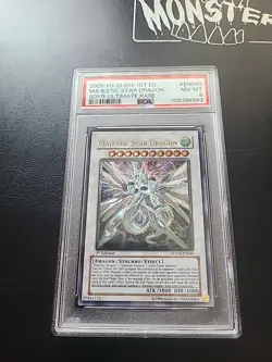 YuGiOh! Majestic Star Dragon SOVR-EN040 1 Ultimate Rare PSA 8 - Image 1