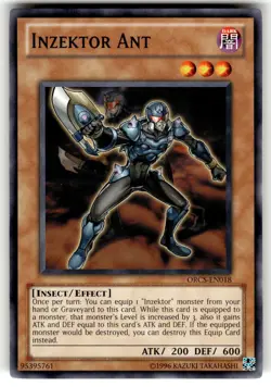 YuGiOh Order of Chaos Card ORCS-EN018 C Inzektor Ant - Image 1