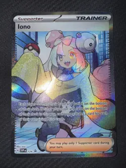 Pokemon TCG IONO SVP 124 Premium Tournament Black Star Promo Card Holo NM/M - Image 1