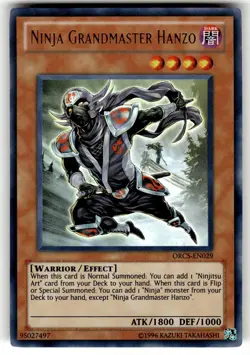 YuGiOh Order of Chaos Card ORCS-EN029 UR Holofoil Ninja Grandmaster Hanzo - Image 1