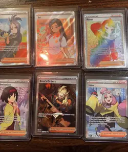 Pokemon Card Full Art Trainer Bundle x25 Joblot Bulk incl Rainbow, Boss's Orders - Image 2