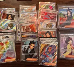 Pokemon Card Full Art Trainer Bundle x25 Joblot Bulk incl Rainbow, Boss's Orders - Image 3
