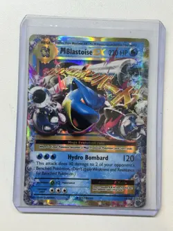 M Blastoise EX XY Evolutions 22/108 Full Art Ultra Rare Pokemon Card Mega - Image 1
