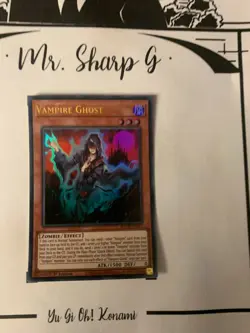 VAMPIRE GHOST - 1st EDITION BACH-EN015 ENGLISH Yu-Gi-Oh! CARD ULTRA RARE HOLO* - Image 2