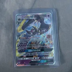Lunala GX 66/149 Holo Ultra Rare Sun & Moon Base Set Pokemon Card TCG Near Mint - Image 1