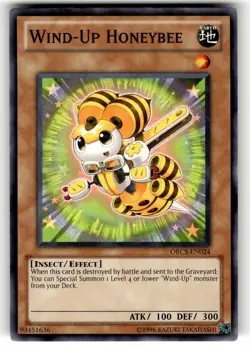 YuGiOh Order of Chaos Card ORCS-EN024 C Wind-Up Honeybee - Image 1