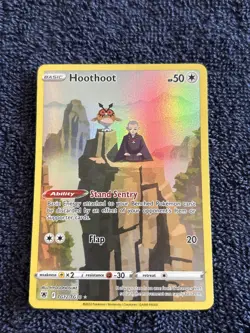 Pokemon TCG Hoothoot TG12/TG30 Astral Radiance Full Art Ultra Rare Holo Card - Image 1