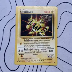 Electabuzz No.2 WOTC Black Star Promo Pokemon Card WOTC LP/Played - Image 1