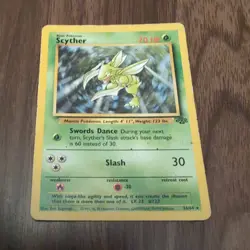 Pokemon Card Scyther 26/64 Jungle Set Non Holo Rare WOTC Played - Image 1