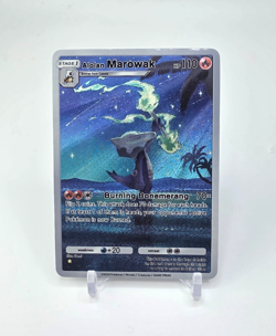 Custom Textured Holo Foil Marowak Pokemon Card READ DESCRIPTION BELOW - Image 1