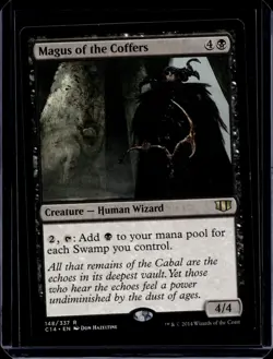 Magus of the Coffers Commander 2014 NM Black Rare MAGIC MTG CARD - Image 1