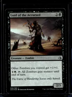Lord of the Accursed FOIL Amonkhet PLD Black Uncommon MAGIC MTG CARD LP - Image 1