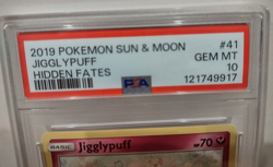 Jigglypuff - 41/68 - Sun & Moon: Hidden Fates Pokemon Card Fairy Type PSA Gem 10 - Image 3