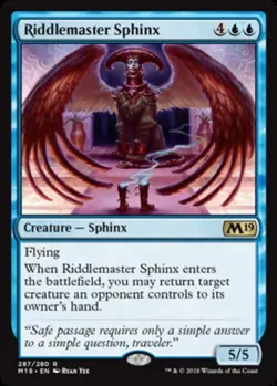 Riddlemaster Sphinx - Planeswalker Deck Exclusive - Core Set 2019 #287/280 MTG M - Image 1