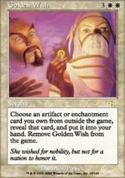 Golden Wish - Judgment #12/143 MTG Magic The Gathering - Image 1