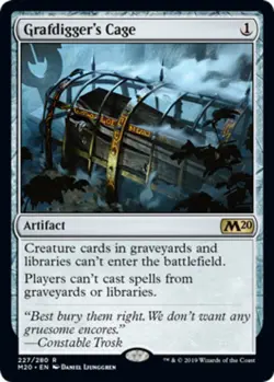 Grafdigger's Cage - Core Set 2020 #227/280 MTG Magic The Gathering - Image 1