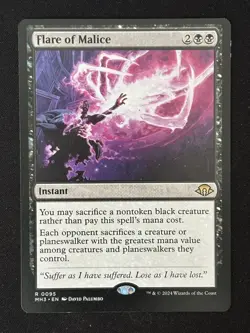 1x MTG Flare of Malice - Modern Horizons 3 (MH3) #95 - Magic the Gathering - Image 1