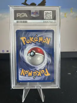 Pokemon TCG Base Set Unlimited Bulbasaur Card 44/102 PSA 9 Vintage 1999 - Image 2