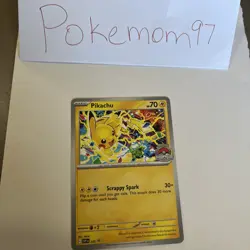 Pokemon Pikachu Promo 2025 World Championships SVP EN 225 Pokemon Worlds LP - Image 1