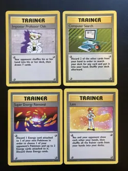 Pokemon Cards Base Set Rare Trainer Job Lot Bundle Good Condition WOTC 1999 - Image 1