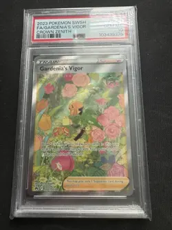 2023 POKEMON SWORD & SHIELD CROWN ZENITH #GG61 FULL ART/GARDENIA'S VIGOR PSA 10 - Image 1