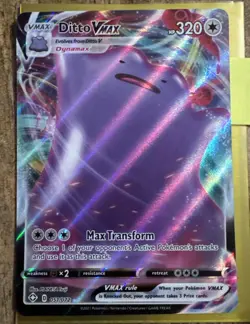 Ditto Vmax 051/072 Shining Fates- NM Ultra Rare Full Art Pokemon Card - Image 1