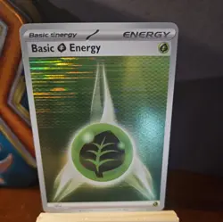 Pokemon TCG Grass Energy Holo SVE 017 Black Bolt White Flare NM - Image 1