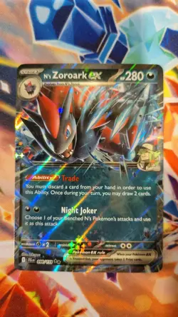 N's Zoroark ex 098/159 Pokemon Journey Together Double Rare Holo NM - Image 1