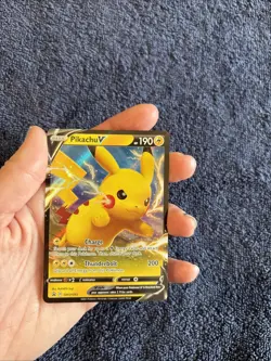 Pokemon Pikachu V Holo SWSH061 Sword and Shield SW&SH Black Star Promo - Image 3