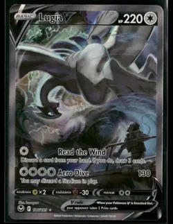 2022 Pokemon TCG Lugia V 186/195 Alt Art Silver Tempest *Back Photo* - Image 1