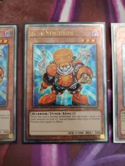 Yugioh 3x Junk Synchron Quarter Century Secret Rare RA03 1st Ed M/NM - Image 3
