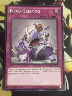 Yugioh: Fiend Griefing - CROS-EN076 - Common - 1st Edition - LP - Image 1