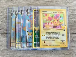 Birthday Pikachu Promo 24 Pokemon Celebrations Classic Collection NM 6 Card Lot! - Image 1