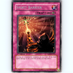 Yugioh Spirit Barrier SOD-EN051 1st Edition Silver Foil Rare - LP 💎 - Image 1