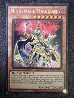 Yugioh Nightmare Magician DUNE-EN025 Secret Rare 1st Edition NM - Image 1