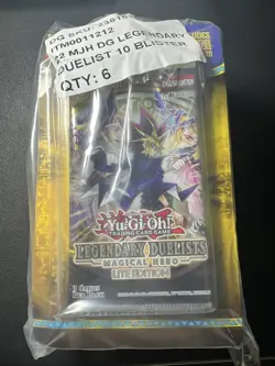6X Yugioh 1ST EDITION Duelists Magical Hero Booster Packs + 6 RARES SEALED - Image 1