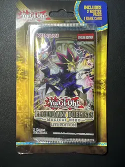 6X Yugioh 1ST EDITION Duelists Magical Hero Booster Packs + 6 RARES SEALED - Image 3