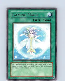 Yu-Gi-Oh TCG Calming Magic RGBT-EN062 Unlimited Regular Rare Card Played LP - Image 1