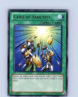Yu-Gi-Oh TCG Card Of Sanctity DPYG-EN025 Unlimited Regular Rare Card NM - Image 1