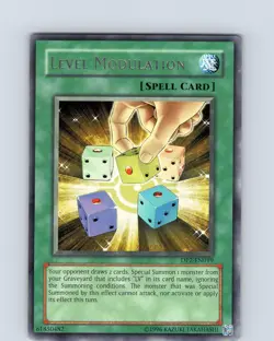 Yu-Gi-Oh TCG Level Modulation DP2-EN019 Unlimited Regular Rare Card Played MP-LP - Image 1