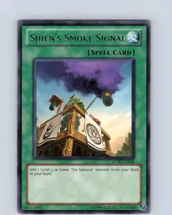 Yu-Gi-Oh TCG Shien's Smoke SIgnal STOR-EN048 Unlimited Regular Rare Card NM - Image 1