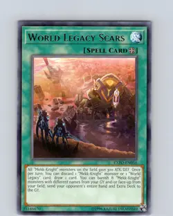 Yu-Gi-Oh TCG World Legacy Scars EXFO-EN056 Unlimited Regular Rare Card NM - Image 1