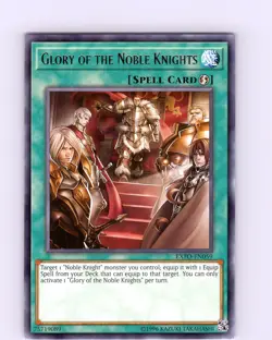 Yu-Gi-Oh Glory Of The Noble Knights EXFO-EN059 Unlimited Rare Card NM - Image 1