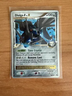Pokemon TCG Dialga G LV. X Platinum Holo Ultra Rare Card 122/127 - Image 1