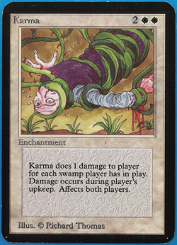 Karma Alpha PLD White Uncommon MAGIC THE GATHERING CARD (ID# 500718) ABUGames - Image 1