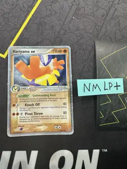 Pokemon Card Hariyama ex 100/107 Deoxys Ultra Rare Holo 2005 340💎NM LP +💎 - Image 1