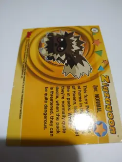 Pokemon Card - Zigzagoon #89 - Advanced - Topps - Silver Foil Lp/Mp - Image 4